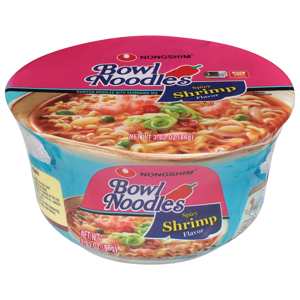 Nongshim Bowl Noodles, Spicy Shrimp Flavor, 3.03 oz (86 g)