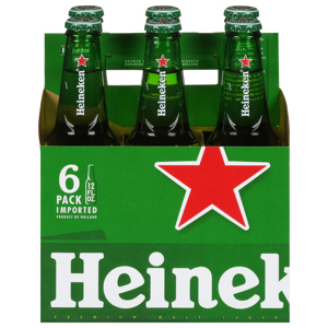Heineken Beer, Premium Malt Lager, Original, 6 Pack, 6 - 12 fl oz bottles