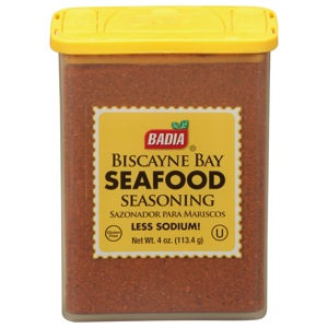 Badia Less Sodium Biscayne Bay Seafood Seasoning, 4 oz (113.4 g)