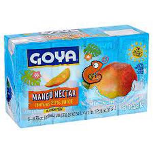 Goya Mango Nectar Juice, 6.76 oz, 8 count
