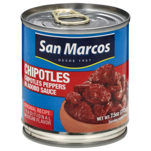 San Marcos Chipotle Peppers, in Adobo Sauce, Traditional Mexican Flavor, 7.5 oz (212 g)