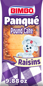 Bimbo Plain Pound Cake with Raisins, 9.88 oz