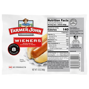 Farmer John Premium Wieners, 12 oz (340 g)