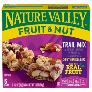Nature Valley Chewy Trail Mix Granola Bars, 6 - 1.2 oz (35 g) bars [7.4 oz (210 g)]