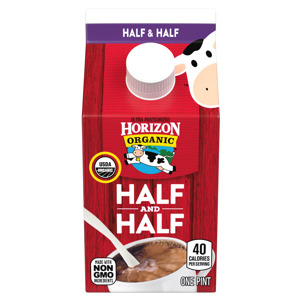 Horizon Organic Half and Half, one pint (473 ml)