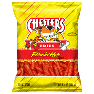 Chester's Fries Flamin' Hot Flavored Corn Snacks, 3.125 oz (88.5 g)