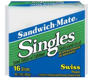 Sandwich-Mate Singles, Swiss Flavor, 16 Slices, 10.67 oz