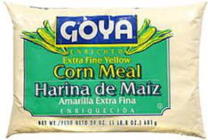 Goya Corn Meal, Enriched, Extra Fine Yellow, 24 oz (1 lb 8 oz) 680 g