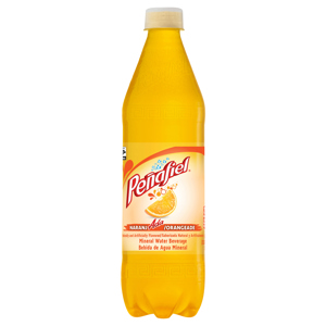 Penafiel Mineral Water Beverage, Orangeade, 20.3 fl oz (1.27 pt) 600 ml