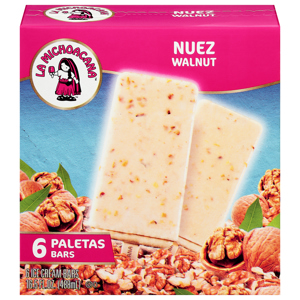 Helados Mexico Ice Cream, Walnut, Bars, 6 bars [16.5 fl oz (488 ml)]