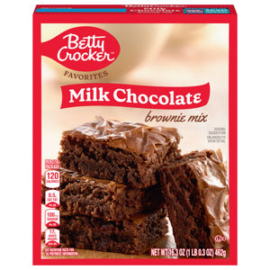 Betty Crocker Milk Chocolate Brownie Mix, 16.3 oz (1 lb 0.3 oz) 462 g