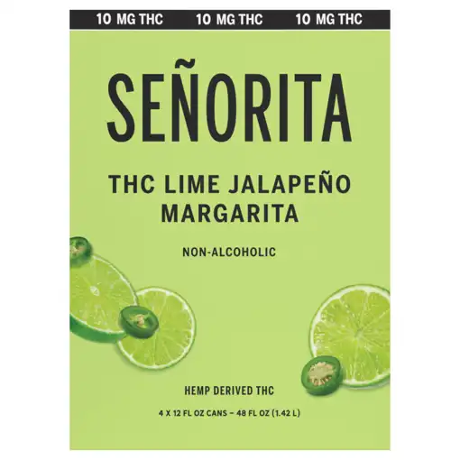 Senorita Lime Jalapeno Margarita Thc Beverage, 4 - 12 Fl Oz Cans