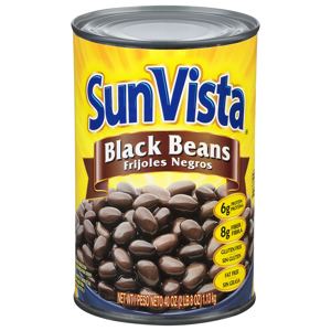 SunVista Black Beans, 40 oz (2 lb 8 oz) 1.13 kg
