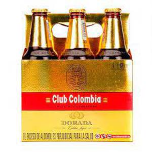 Dorada Club Colombia Cerveza, 6 - 11.2 fl oz Bottles