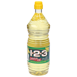 1 2 3 Canola Oil, 100%, 33.8 fl oz (1 qt 1.8 fl oz) 1 lt