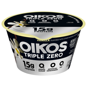 Oikos Triple Zero Triple Zero Vanilla High Protein Nonfat Greek Yogurt, 5.3 oz (150 g)