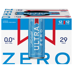 Michelob Ultra Zero Alcohol-Free Malt Beverage, 12 - 12 fl oz cans