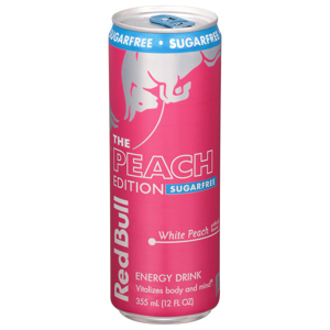 Red Bull Sugarfree White Peach Energy Drink, 12 fl oz (355 ml)