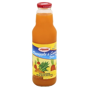 Square Juice Drink, Pineapple & Carrot, 25.4 fl oz (750 ml)