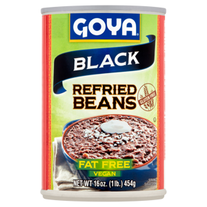 Goya Fat Free Black Refried Beans, 16 oz