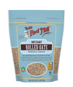 Bob's Red Mill Rolled Oats, Instant, Whole Grain, 16 oz (1 lb) 454 g