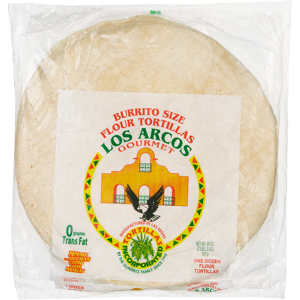 Los Arcos Flour Tortillas, Burritos Size, 12in, 10 ct