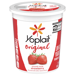 Yoplait Low Fat Smooth Style Strawberry Yogurt, 2 lb (907 g)