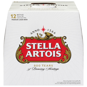Stella Artois Beer, Lager, Premium, 12 - 11.2 fl oz bottles