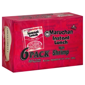 Maruchan Ramen Noodles, with Vegetables, with Shrimp, 6 - 2.25 oz packages [13.5 oz (384 g)]