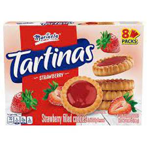 Marinela Cookies, Strawberry, Tartinas, 8 Packs, 8 - 1.76 oz (49.8 g) packs [14.08 oz (398 g)]
