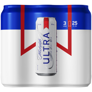 Michelob Ultra Light Beer, 3 - 25 fl oz cans