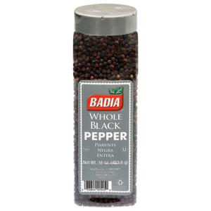 Badia Whole Black Pepper, 16 pz (453.6 g)