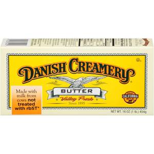Danish Creamery Butter, Premium, Sea Salted, 4 Sticks, 4 sticks [16 oz (1 lb) 454 g]