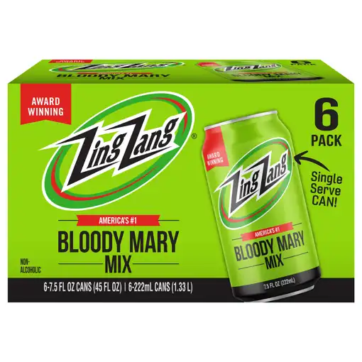 Zing Zang Bloody Mary Mix, Non-alcoholic, 6 Pack, 6 - 7.5 Fl Oz