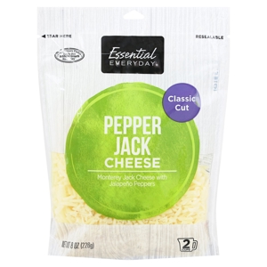 Essential Everyday Cheese, Pepper Jack, Classic Cut, 8 oz (226 g)