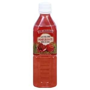 El Mexicano Aloe Vera Drink, Pomegranate, 16.9 fl oz (1.05 pints) 500 ml