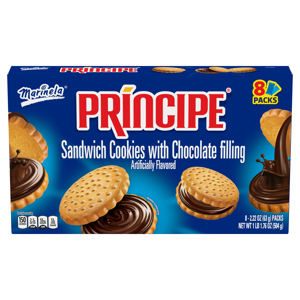 Marinela Sandwich Cookies, with Chocolate Filling, 8 - 2.22 oz (63 g) packs [17.76 oz (1 lb 1.76 oz) 504 g]