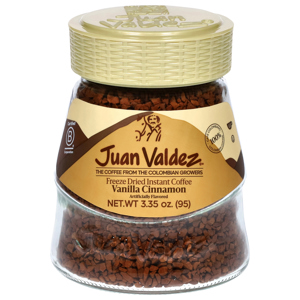 Juan Valdez Freeze Dried Vanilla Cinnamon Instant Coffee, 3.35 oz (95 g)