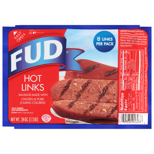FUD Hot Links, 8 links [24 oz (1.5 lb)]