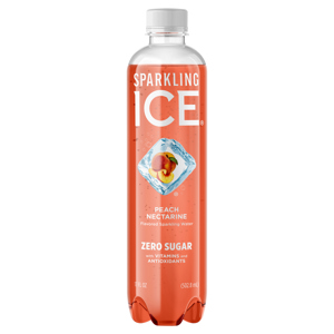 Sparkling Ice Sparkling Water, Zero Sugar, Peach Nectarine, 17 fl oz (502.8 ml)