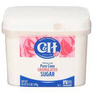 C&H Premium Pure Cane Granulated Sugar, 56 oz (3.5 lb) 1.59 kg