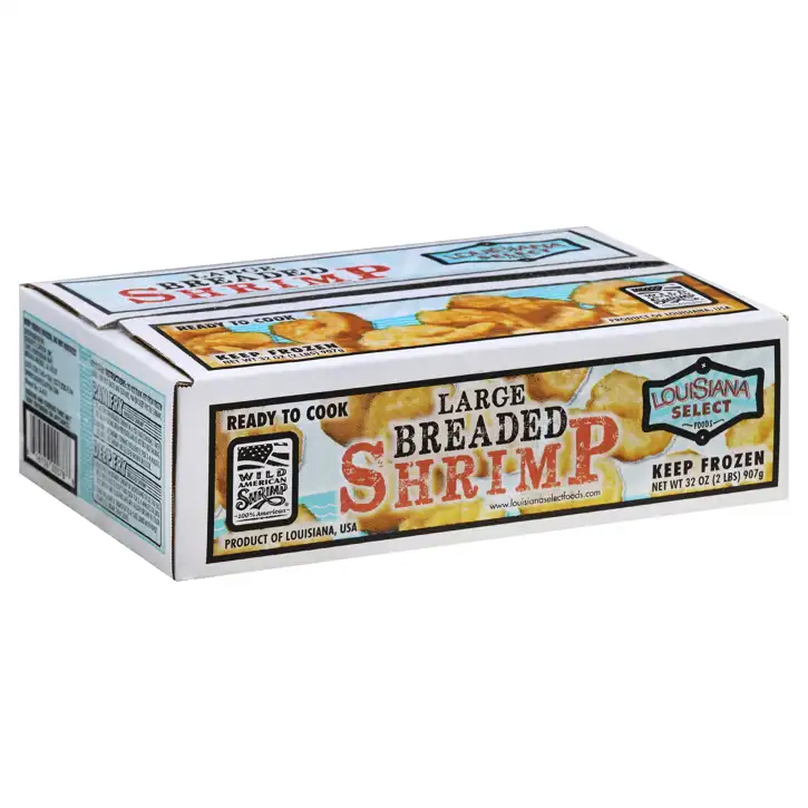 Louisiana Select Foods Shrimp, Breaded, Large, 32 Oz (2 Lb) 907 G