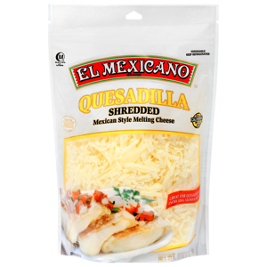 El Mexicano Melting Cheese, Mexican Style, Quesadilla, Shredded, 16 oz (1 lb) 454 g