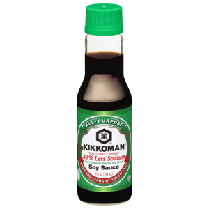 Kikkoman 38% Less Sodium All-Purpose Soy Sauce, 5 fl oz (148 ml)