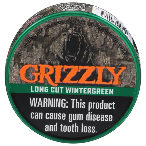 Shopping Lists – Hilltop Supermarket – Grizzly Moist Snuff, Wintergreen,  Long Cut, 1.2 Oz (34.02 G)