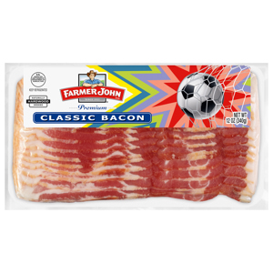 Farmer John Classic Premium Naturally Hardwood Smoked Bacon, 12 oz (340 g)