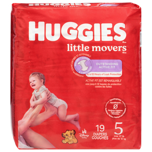 Huggies Disney Baby Size 5 Diapers (27+ lbs (12+ kg)), 19 diapers