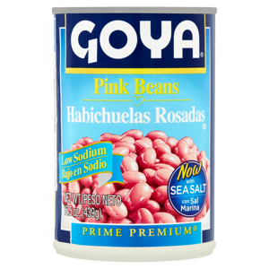 Goya Prime Premium Low Sodium Pink Beans, 15.5 oz