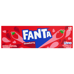 Fanta Soda, Strawberry, 12 - 12 fl oz (355 ml) cans [144 fl oz (4.26 l)]
