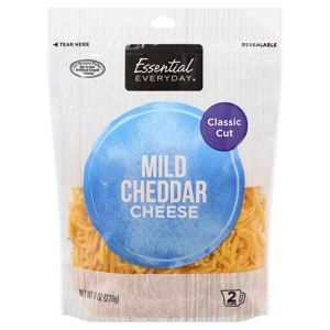 Essential Everyday Cheese, Mild Cheddar, Classic Cut, 8 oz (226 g)